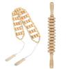 Anjetan Wooden Massage Roller Tools, Therapy Massage Stick, Massage Rope, Relaxing Kit for Back, Neck, Shoulders, Legs, Waist, Ease Muscle Pain view 1