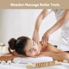 Anjetan Wooden Massage Roller Tools, Therapy Massage Stick, Massage Rope, Relaxing Kit for Back, Neck, Shoulders, Legs, Waist, Ease Muscle Pain view 2