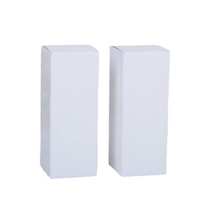 50Pcs Black White Kraft Paper Cardboard Box Lipstick Cosmetic Bottle Kraft Paper Box Essential Oil Packaging Box