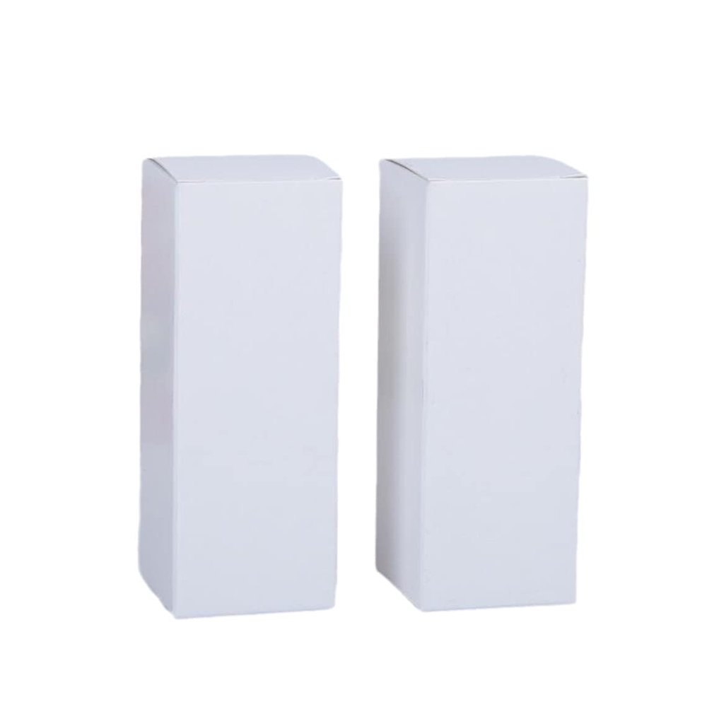 50Pcs Black White Kraft Paper Cardboard Box Lipstick Cosmetic Bottle Kraft Paper Box Essential Oil Packaging Box