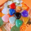 10 PCS Heart Crystals Stones Love Hearts Shaped Healing Crystals Multicolor Rose Quartz Amethyst Colorful Assorted Palm Polished Stone Palm Real Gemstones Set Reiki Energy Balancing Meditation Gift view 4