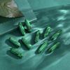 10 PCS Green Malachite Healing Crystals Wands Polished Tumbled Stones Bulk Natural Hexagonal Pointed Reiki Energy Balancing Meditation Therapy Chakra Wand Set Christmas Gift view 3