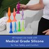 Rectal Dilator Trainer Set for Men and Women  Pelvic Floor Therapy Tool - Medical Grade Silicone, FDA Registered - 8-Pack, Sizes 1-8 view 3