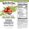 Bella Sun Luci Italian Kitchen Sonoma Vinaigrette, 12 Fl Oz Glass Bottle, with 100% Extra Virgin Olive Oil, Artisan Gourmet Salad Dressing & Marinade, No Seed Oils, Gluten-Free, California Made view 2
