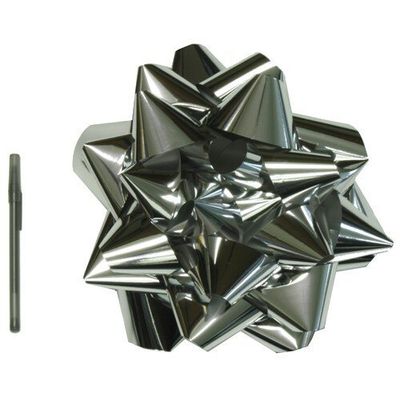 PMU 13 Inch Super-Size Bow Silver Metallic (3/Pkg) Pkg/1