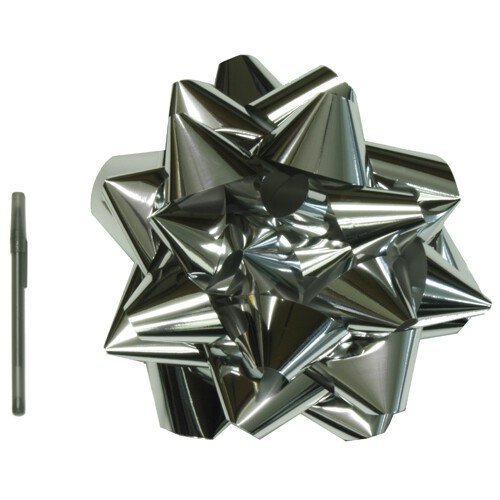 PMU 13 Inch Super-Size Bow Silver Metallic (3/Pkg) Pkg/1