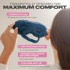 SUNDAYSILKS 3D Contoured Silk Sleep Mask | Padded Silk Eye Mask with Eye Cups for Lash Extensions | Blackout, Organic for Women & Men, Perfect for Travel, Slip-Free Deep Sleeping, Antifaz para Dormir view 2