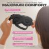 SUNDAYSILKS 3D Contoured Silk Sleep Mask | Padded Silk Eye Mask with Eye Cups for Lash Extensions | Blackout, Organic for Women & Men, Perfect for Travel, Slip-Free Deep Sleeping, Antifaz para Dormir view 2