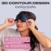 SUNDAYSILKS 3D Contoured Silk Sleep Mask | Padded Silk Eye Mask with Eye Cups for Lash Extensions | Blackout, Organic for Women & Men, Perfect for Travel, Slip-Free Deep Sleeping, Antifaz para Dormir view 4
