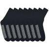 3-12 Pairs Men Big and Tall Size Non-Skid Diabetic Cotton Crew Circulatory Socks with Non Binding Top (6 Pack, Black) view 1