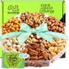 NUT CRAVINGS - Thank You Appreciation, Mixed Nuts Gift Basket with Thank You Ribbon + Greeting Card (7 Assortments) Food Platter, Healthy Snack Care Package, Food Assortments view 1