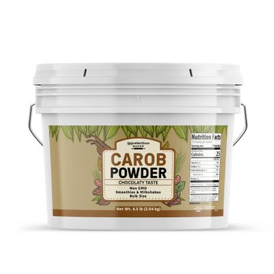 Unpretentious Carob Powder, 1 Gallon, Baked Goods, Milkshakes, Smoothies