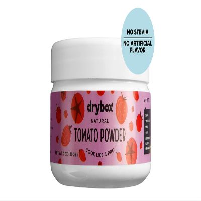 Drybox Tomato Powder, Pure Powdered Superfood for Cooking Like a Pro, Make Your Own Sauce, Paste, or Ketchup! Rich in Lycopene, Vitamin C, and Vitamin K, 7 ounces (200 Grams)