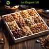 NUT CRAVINGS Gourmet Collection - Sympathy Condolence, Nuts Gift Basket with Sympathy Ribbon + Greeting Card in Reusable Wooden Tray (12 Assortments) Food Platter Healthy Snack Care Package view 4