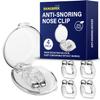 BANGBREK CARE Anti snoring Device, Snore Stopper, Silicone Magnetic Nose Clip, Comfortable & Reusable Nasal to Relieve Snore 4 PCS White view 1