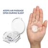 BANGBREK CARE Anti snoring Device, Snore Stopper, Silicone Magnetic Nose Clip, Comfortable & Reusable Nasal to Relieve Snore 4 PCS White view 2