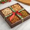 NUT CRAVINGS Gourmet Collection - Congratulations, Nuts Gift Basket with Congrats Ribbon + Greeting Card in Reusable Wooden Tray (12 Assortments) Graduation Food Arrangement, Healthy Snack view 4