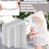 200 Pieces Disposable Paper Guest Towels Bulk, Paper Guest Napkins for Bathroom, Disposable Hand Towel for Dinner Holiday 2 Ply Grey Stripe Napkins view 2