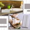 200 Pieces Disposable Paper Guest Towels Bulk, Paper Guest Napkins for Bathroom, Disposable Hand Towel for Dinner Holiday 2 Ply Grey Stripe Napkins view 4