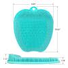 AXLOFO Shower Foot Scrubber Mat, XL Larger Size Foot Massager Mat with Non-Slip Suction Cups - Cleans, Exfoliationl, Massages Your Feet Without Bending, Foot Circulation & Relieve Tired Feet (Green) view 2