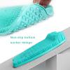 AXLOFO Shower Foot Scrubber Mat, XL Larger Size Foot Massager Mat with Non-Slip Suction Cups - Cleans, Exfoliationl, Massages Your Feet Without Bending, Foot Circulation & Relieve Tired Feet (Green) view 4