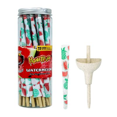 Pre Rolled Cones, 72 Pack Watermelon Flavored Cones, King Size Pre-Rolled Cone Fruit Juice Rolling Papers