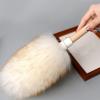 JIYAN Feather Duster with Wood Handle, Blinds Cleaner Purifier, Brush Cleaning Tool, Lambswool Dusters for Cleaning Vehicles, Office and Housework Dusting 13.3 inches ( Pack of 1) view 4