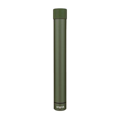 ONGROK Premium Storage Tube | Airtight Aircraft Grade Aluminum Metal, Pocket-Sized Opaque Holder (Green)