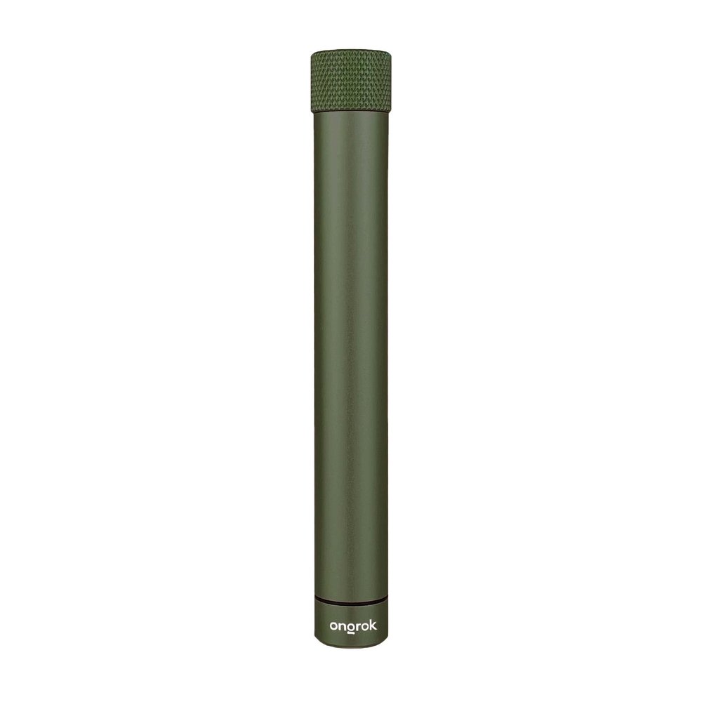 ONGROK Premium Storage Tube | Airtight Aircraft Grade Aluminum Metal, Pocket-Sized Opaque Holder (Green)
