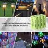 Kruta Ni-MH AA Rechargeable Batteries, Double A 1600mAh High Capacity 1.2V Pre-Charged for Garden Landscaping Outdoor Solar Lights, String Lights, Pathway Lights (AA-1600mAh-12 Pack) view 2