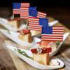 100 Pcs USA American Flag US Toothpick Flags, Mini Stick Flags Decorations,Cupcake Toppers US Flags,Cocktail Sticks Cupcake Toppers,Veterans Day,Country Picks Party Decoration view 3