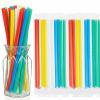 Tessco for you 600 Pcs 9.84 Inch Jumbo Smoothie Straws Bulk 10 mm Large Plastic Disposable Bubble Tea Straws Wide-Mouthed Individually Wrapped for Tall Homemade Milkshakes Drinking (Bright Color) view 1