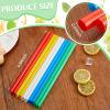 Tessco for you 600 Pcs 9.84 Inch Jumbo Smoothie Straws Bulk 10 mm Large Plastic Disposable Bubble Tea Straws Wide-Mouthed Individually Wrapped for Tall Homemade Milkshakes Drinking (Bright Color) view 3