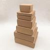 20Pcs Brown Kraft Paper Gift Boxes Blank Handmade Soap Packing Box, Paper Candy Wedding Party Gift Packaging Boxes view 2