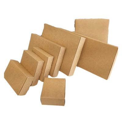 50Pcs Wedding Gift Box Kraft Paper Cookies Candy PVC Boxes Birthday Party Supply Accessories Packaging Box