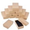 24Pcs Retro Kraft Jewelry Box With Sponge Inside Gift Cardboard Boxes For Ring Necklace Earring Jewelry Packaging Box view 2