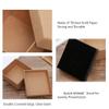24Pcs Retro Kraft Jewelry Box With Sponge Inside Gift Cardboard Boxes For Ring Necklace Earring Jewelry Packaging Box view 4