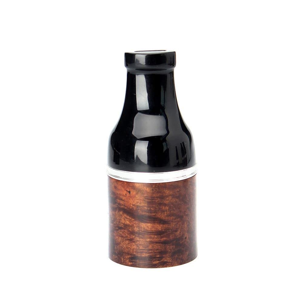 MUXIANG Briar Wood Cigar Mouthpiece Holder Cigar Handmade Natural Wooden Cigar Filter Holder ba0004-52