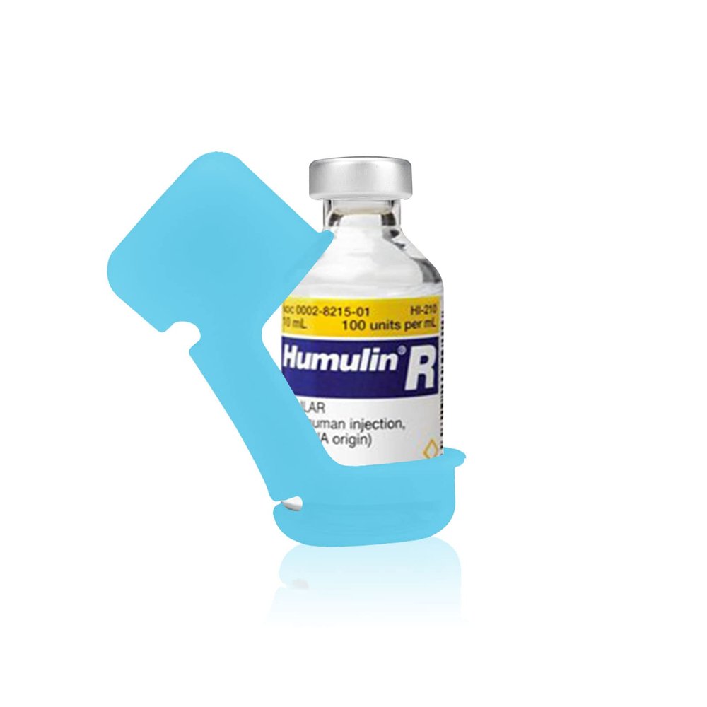iGuerburn Short Insulin Vial Protector for Fiasp Humalog Novolog Humulin Novolin Insulin, Diabetes Insulin Silicone Sleeve Vial Holder Case for 10ML Insulin Vials