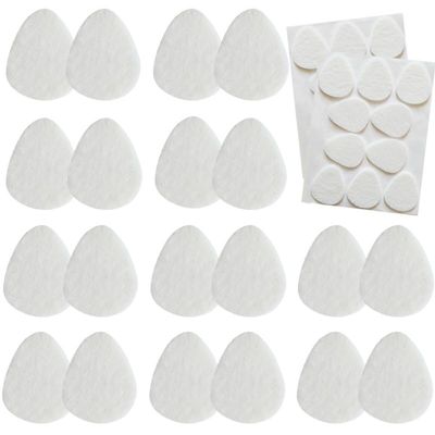 20 Pack Metatarsal Pads for Women and Men, Felt Ball of Foot Cushion, Adhesive Forefoot Pads Forefoot Cushion Pads, Foot Pads for Forefoot and Sole Support, Metatarsalgia Mortons Neuroma White