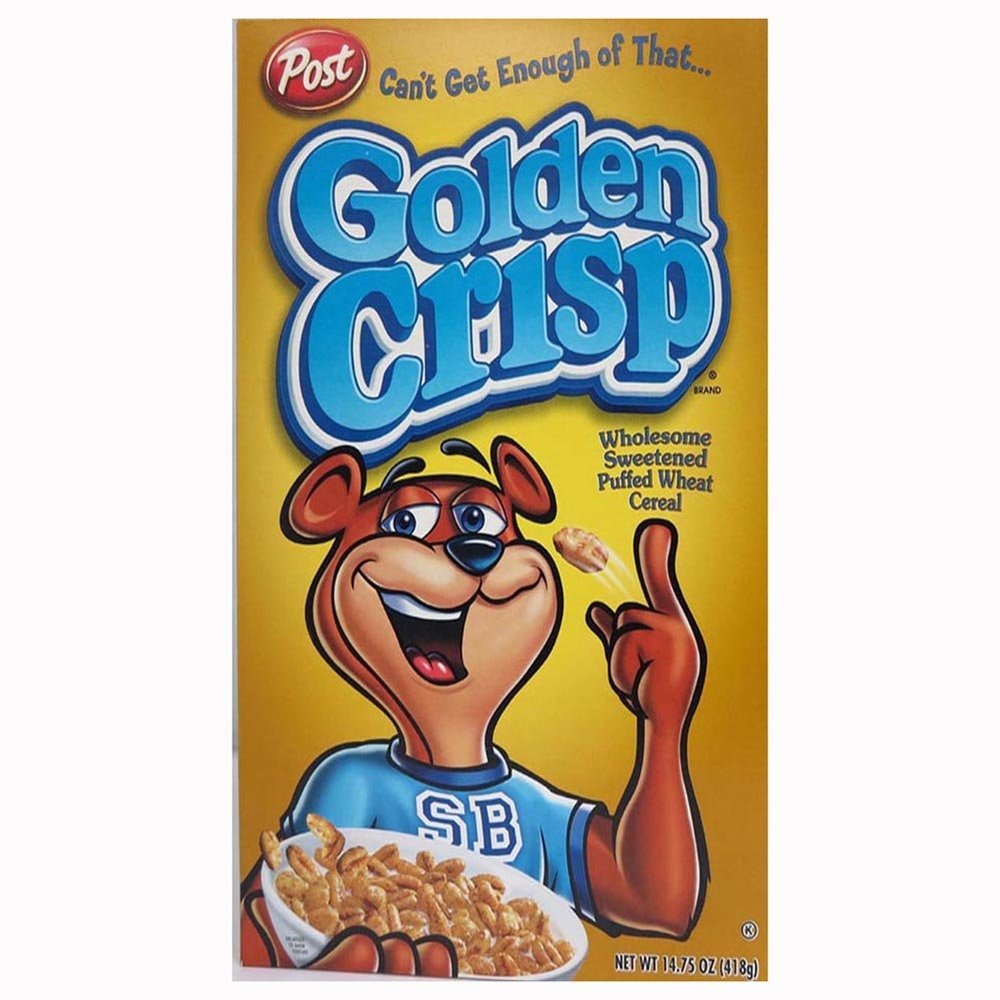 2 set Post Golden Crisp Cereal, 14.75 Ounce (Pack of 4)