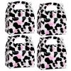 TaoBary 24 Pcs Cow Party Favor Treat Boxes Farm Animal Pink Cow Print Paper Gift Birthday Goodie Box for Girls Pink Farm Animal Birthday Wedding Baby Shower Party Supplies Decor(24 Pcs) view 1