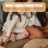 50Pcs Brand Adhesive Bandages Heart Shaped Fabric Bandages Waterproof and Breathable Care Patches for Kids and Adults 2.32 X 1.69 in view 2