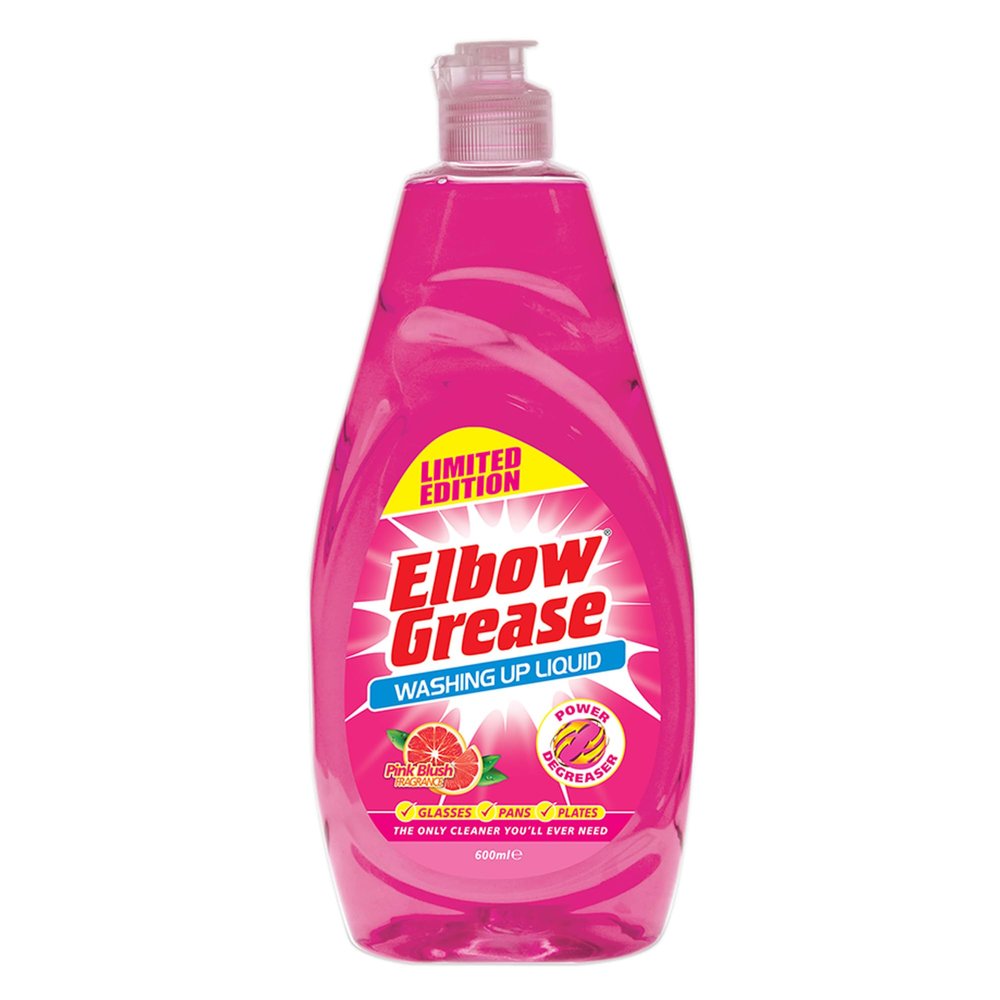 Elbow Grease Washing Up Liquid, Pink Blush 600ml