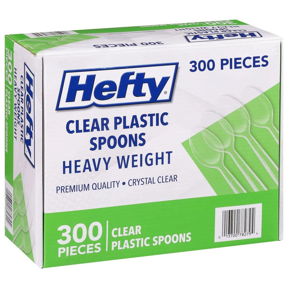 Hefty Clear Plastic Spoons (300 Count)