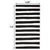 Gift Boutique 100 Black and White Stripe Guest Napkins Disposable Paper Hand Towels for Bathroom Wedding Birthday Baby Shower Party Decor view 2