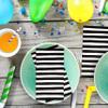 Gift Boutique 100 Black and White Stripe Guest Napkins Disposable Paper Hand Towels for Bathroom Wedding Birthday Baby Shower Party Decor view 4