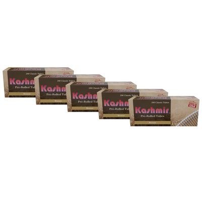 Kashmir Pre-Rolled Classic Tubes Natural Clean and Smooth Taste Highest Quality Papers and a Patent Pending Filter Design - Bronze Pack of 200 (Pack of 5)
