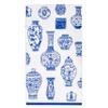 Gift Boutique 100 Blue Floral Vase Guest Napkins 3 Ply Disposable Paper Hand Towels for Bathroom Wedding Holiday Bridal Shower Birthday Party Decor view 1