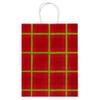 American Greetings 13'' Large Red Gift Bags, Stripes, Polka Dots and Plaid (12 Bags) view 3